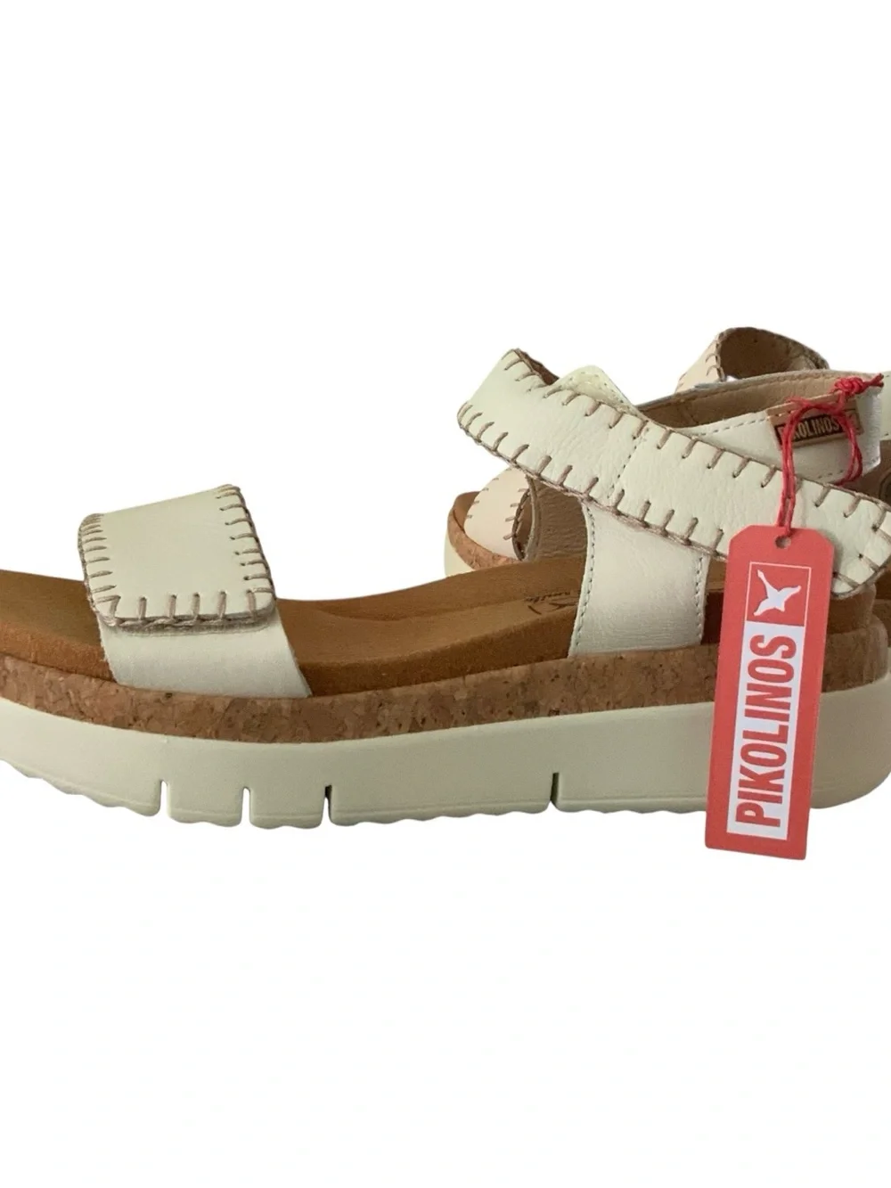 PIKOLINOS PALMA WEDGE SANDAL W4N-0750 NEW WITH TAGS SIZE 37 OFF WHITE